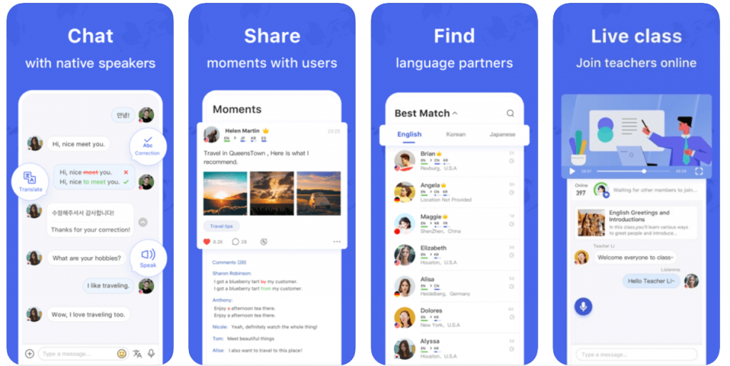 HelloTalk - apps for learning english