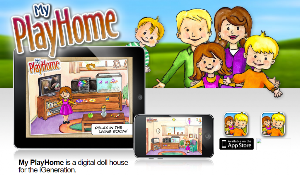 my play home original digital dollhouse banner